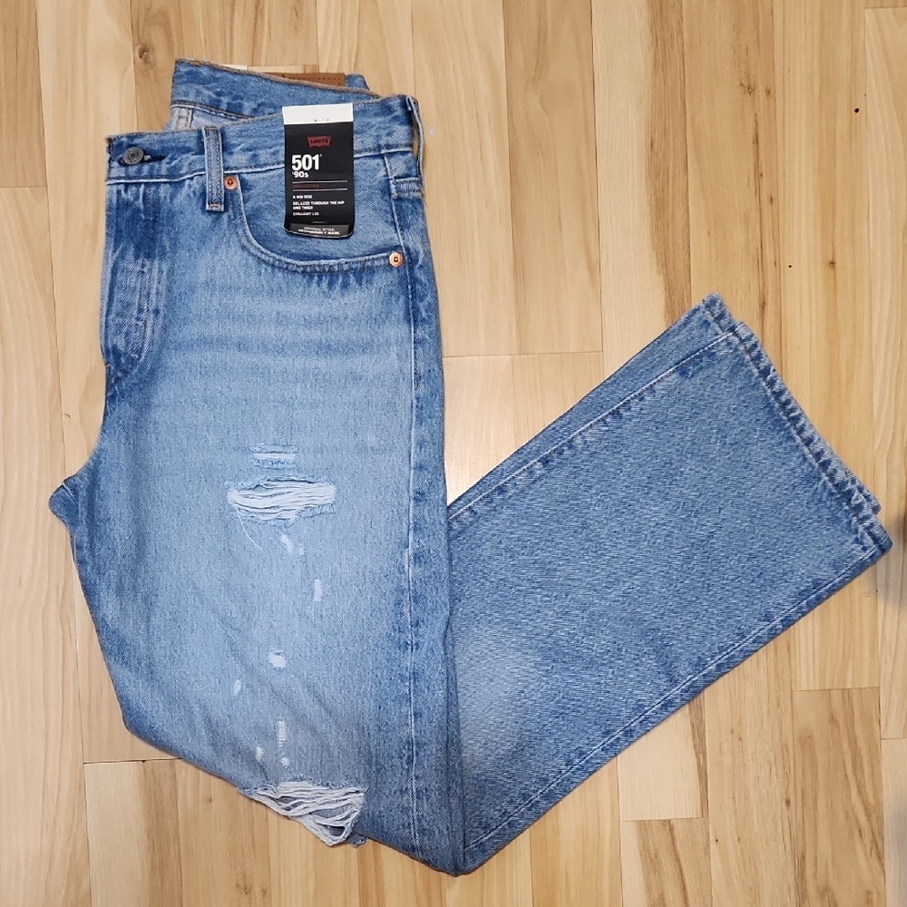 Levi's 501 Light Blue Jeans